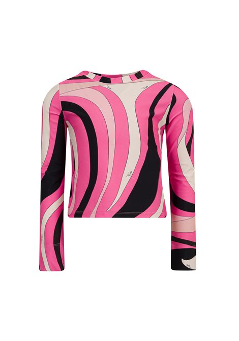 T-shirt con stampa EMILIO PUCCI | PZ8C20 Z4191515MA
